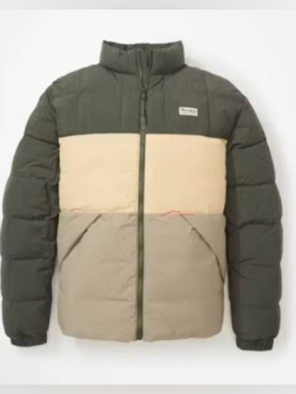 Marmot Men's Ares Down Jacket Colorblock Green Size Small